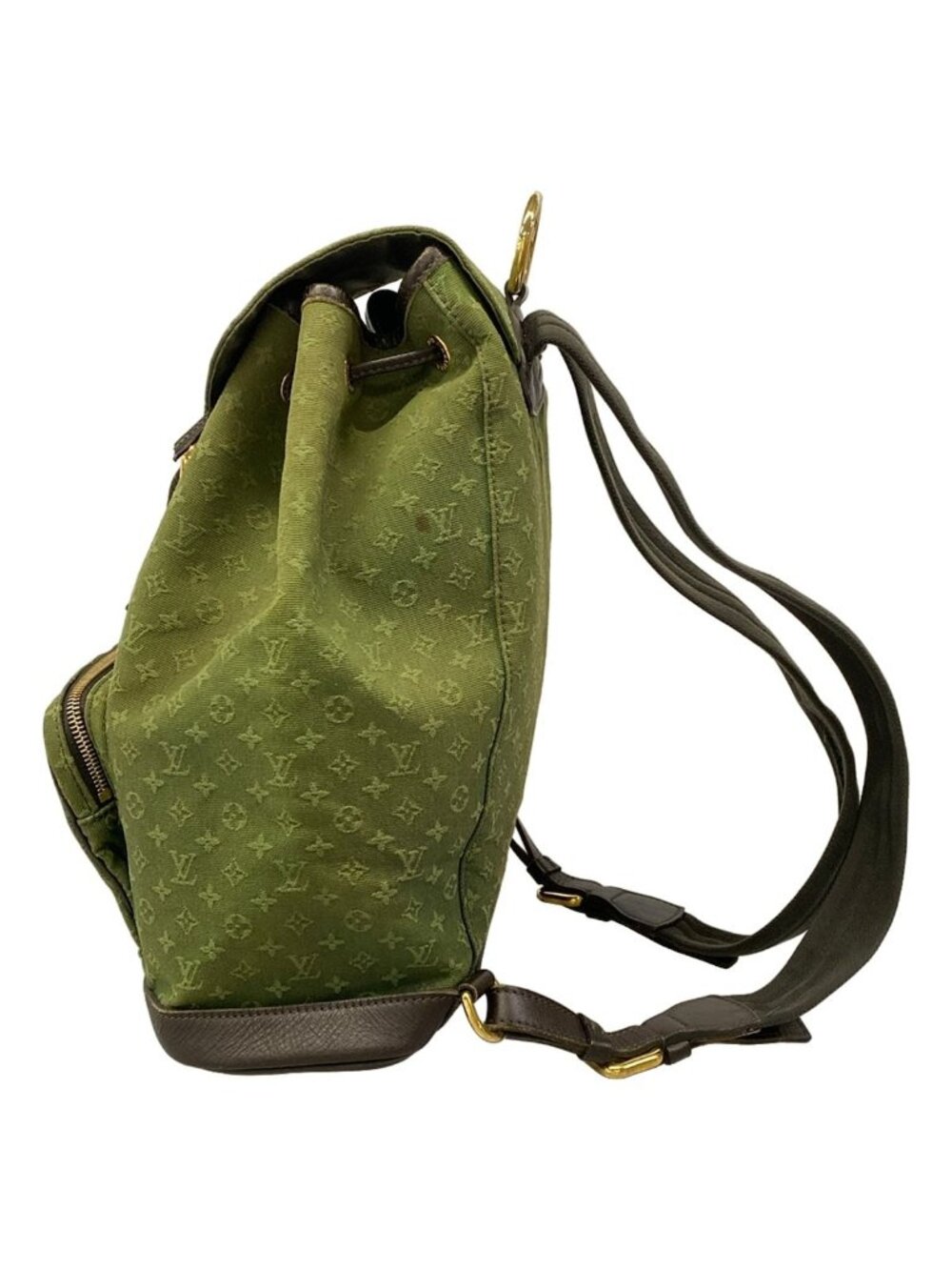 Louis Vuitton Backpack Monogram Mini Montsouris Khaki Leather - Picture 4 of 15